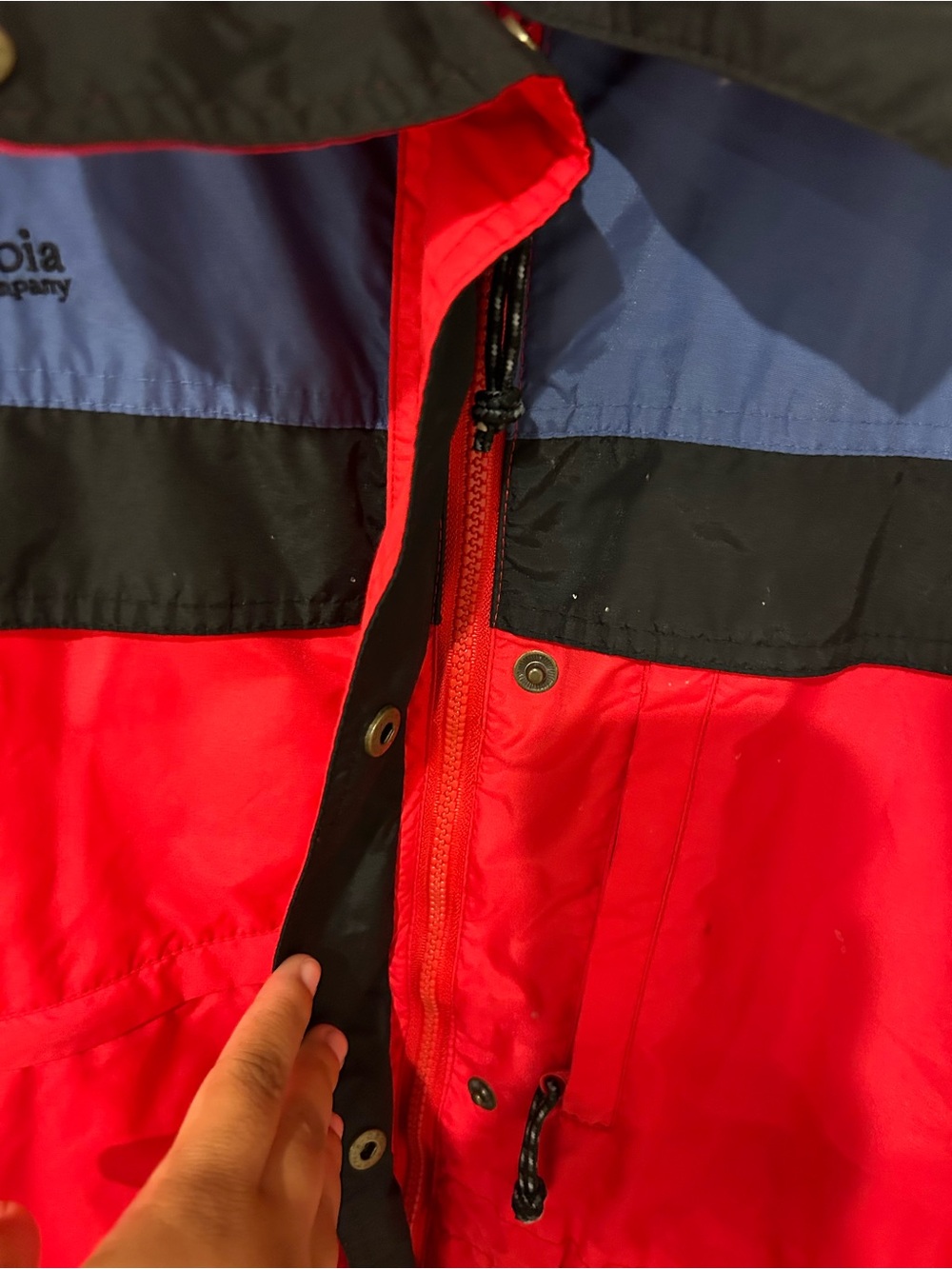 Vintage 90s Columbia Sportswear Colorblock Ski Jacket- Waterproof Shell - Picture 4 of 6